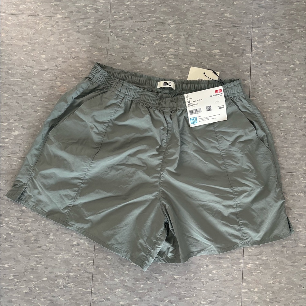 Uniqlo C Green Geared Shorts